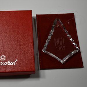 1985 Baccarat Noel Crystal Ornament